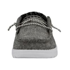 Wendy Youth Chambray - Onyx -Heydude 130124203 WENDY YOUTH CHAMBRAY ONYX LEFT 4