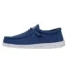 Wally Slub Canvas - True Blue 2 Wally Slub Canvas - True Blue -Heydude 40009 428 WALLYSLUBCANVAS TRUEBLUE LEFTSIDE