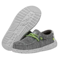 Wally Youth Sox - Stone White -Heydude 40049 1KA WALLYYOUTHSOX STONEWHITE PAIRBOTTOM