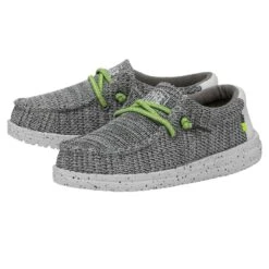 Wally Youth Sox - Stone White -Heydude 40049 1KA WALLYYOUTHSOX STONEWHITE PAIRSIDE