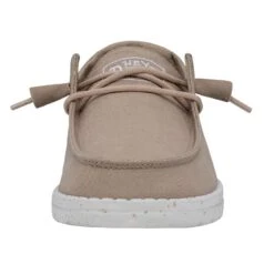 Wendy Slub Canvas - Tan -Heydude 40063 265 WENDYSLUBCANVAS TAN LEFTFRONT