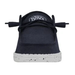 Wendy Slub Canvas - Navy -Heydude 40063 410 WENDYSLUBCANVAS NAVY LEFTFRONT 1