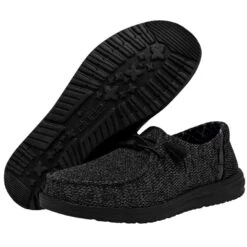 Wendy Sox Micro - Total Black 10 Wendy Sox Micro - Total Black -Heydude 40078 0XJ WENDY SOX MICRO TOTAL BLACK LEFT 3