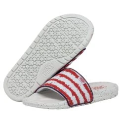 Chandler Knit - Flag 10 Chandler Knit - Flag -Heydude 40114 1JR CHANDLERKNIT FLAG PAIRBOTTOM