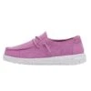 Wendy Youth Slub Canvas - Violet -Heydude 40143 508 WENDY YOUTH SLUB CANVAS VIOLET LEFT 1