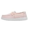 Wendy Youth Slub Canvas - Pink -Heydude 40143 680 WENDY YOUTH SLUB CANVAS PINK LEFT 1