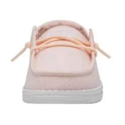 Wendy Youth Slub Canvas - Pink -Heydude 40143 680 WENDY YOUTH SLUB CANVAS PINK LEFT 4