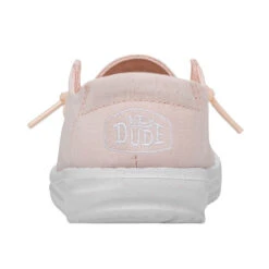 Wendy Youth Slub Canvas - Pink -Heydude 40143 680 WENDY YOUTH SLUB CANVAS PINK LEFT 5
