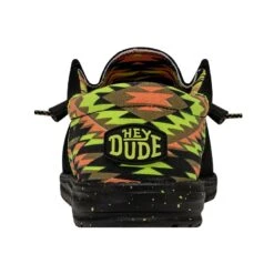 Wally Funk - Neon Black 12 Wally Funk - Neon Black -Heydude 40357 001 WALLYFUNKNEON BLACK LEFTBACK