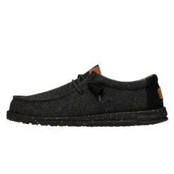 Wally Washed Canvas - Black/Black