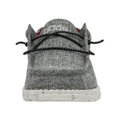 Wally Blend - Black 11 Wally Blend - Black -Heydude SS22 M 112474987 WALLY ECO LINEN BLACK LEFT 4